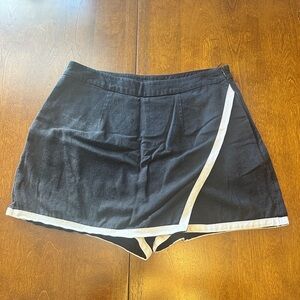 Black Women's Skort with White Trim